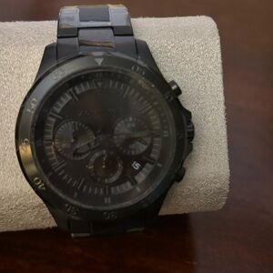 Men’s Greyson Chronograph Black Ion Stainless Steel Watch 43 mm